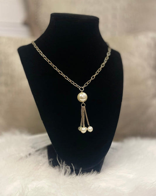 Angeliyah Anya Pearl Dangle Necklace